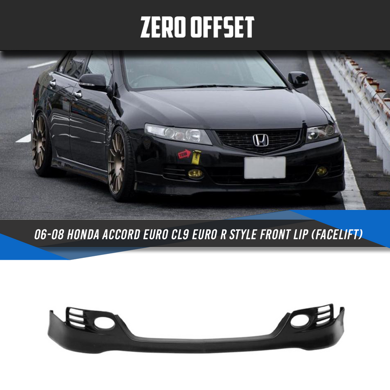 EURO R Style Front Lip (Facelift) for 06-08 Honda Accord Euro CL9