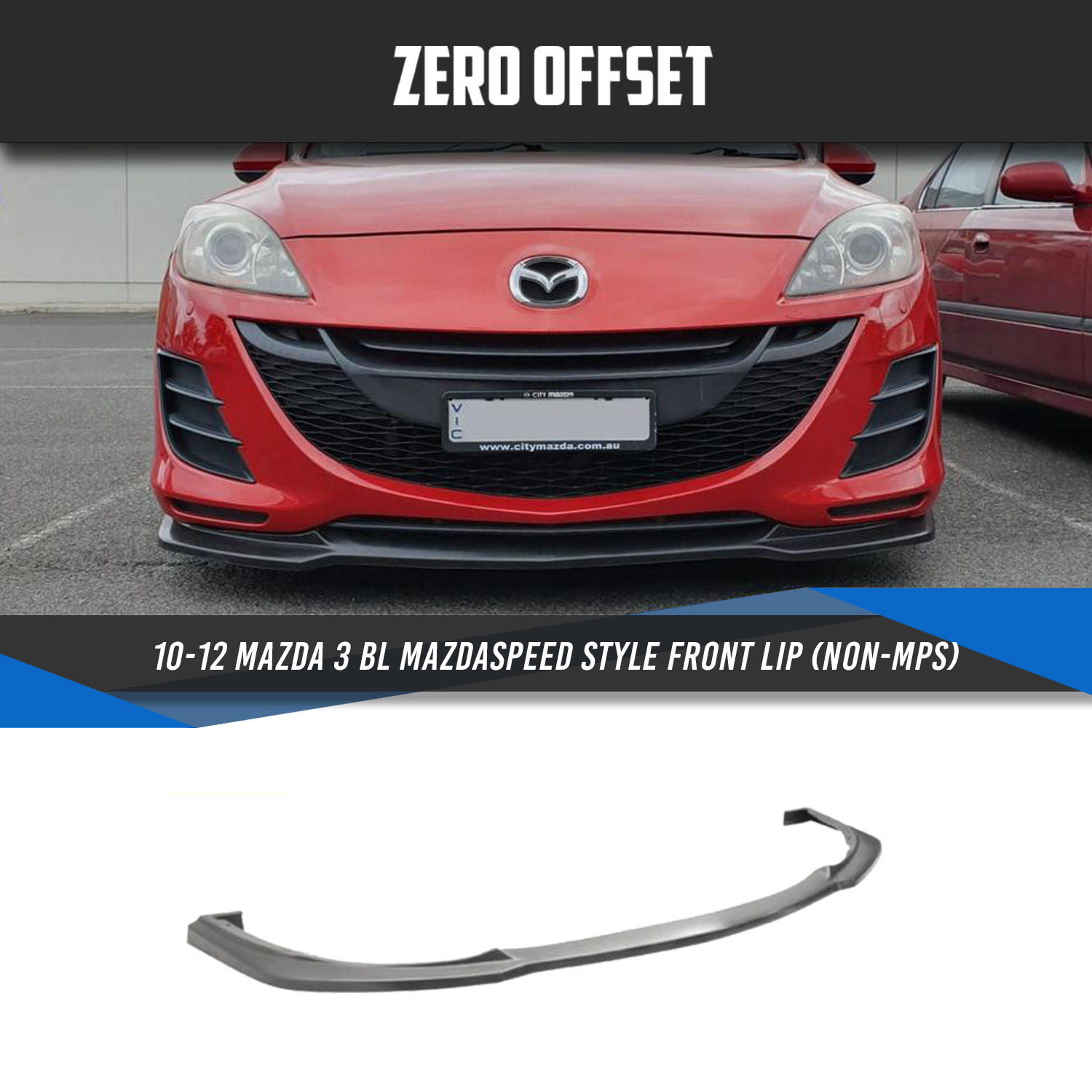 Speed Style Front Lip for Mazda 3 BL (non-MPS) 2009-2011