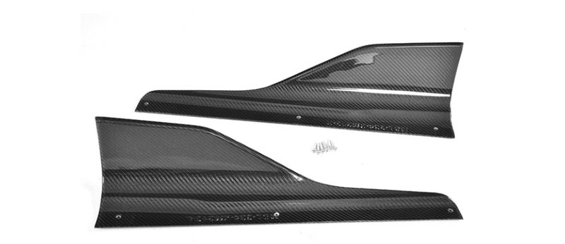M Performance Style Side Skirt / Winglet Pre-Pregged Dry Carbon Fiber for BMW M2 F87 16-21