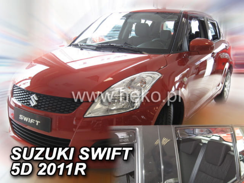 Slim-line Weather Shields - Suzuki Swift MK5 5 Door 10-17
