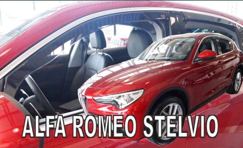 Slim-line Weather Shields - Alfa Romeo Stelvio 5 Door 17+