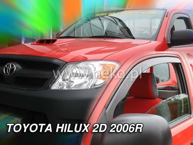 Slim-line Weather Shields for Toyota Hilux MK7 2 Door 06-15