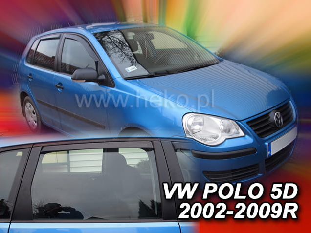 Slim-line Weather Shields - Volkswagen Polo MK4 6Q/9N 5 Door 02-09