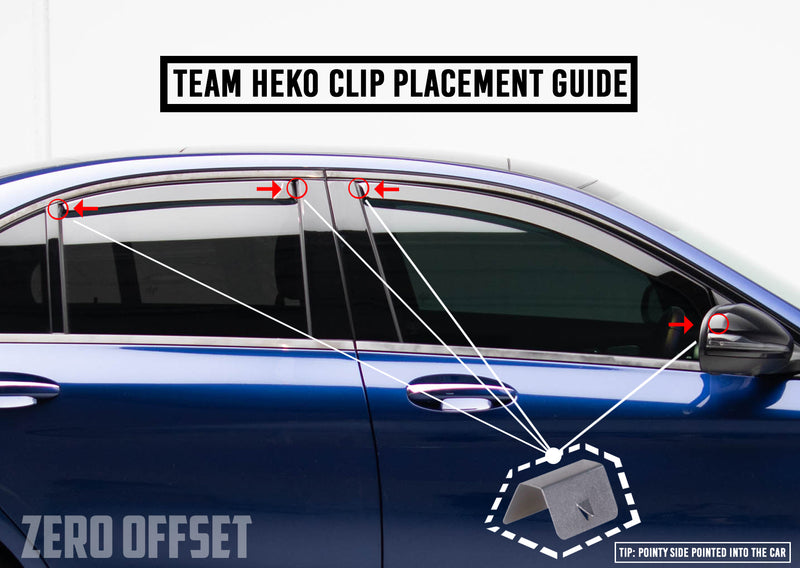 Team heko wind shop deflectors fiesta mk6