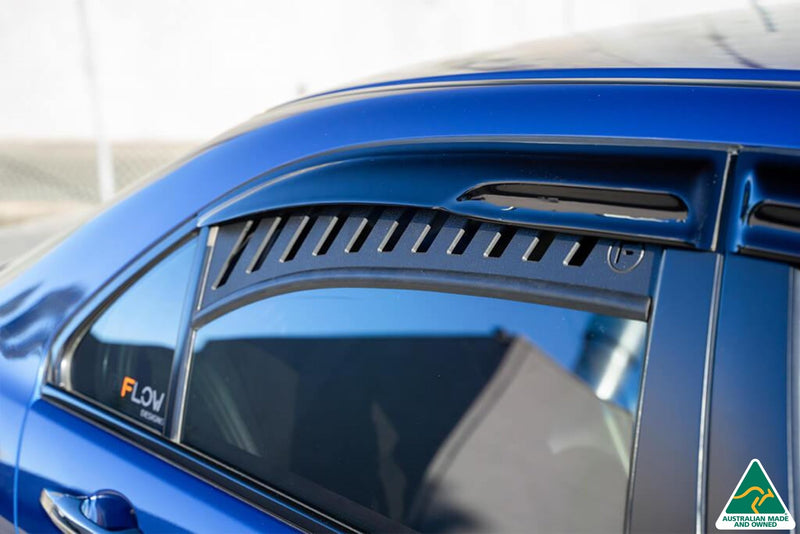 Blue Honda Accord Euro CL Rear Window Vents