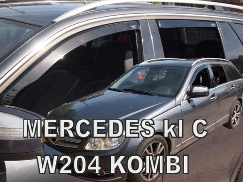 Slim-line Weather Shields - Mercedes C Class W204 5 Door Wagon 07-13